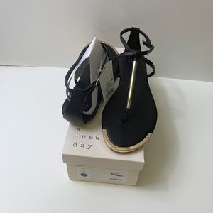 A New Day Black sandals womans size 9